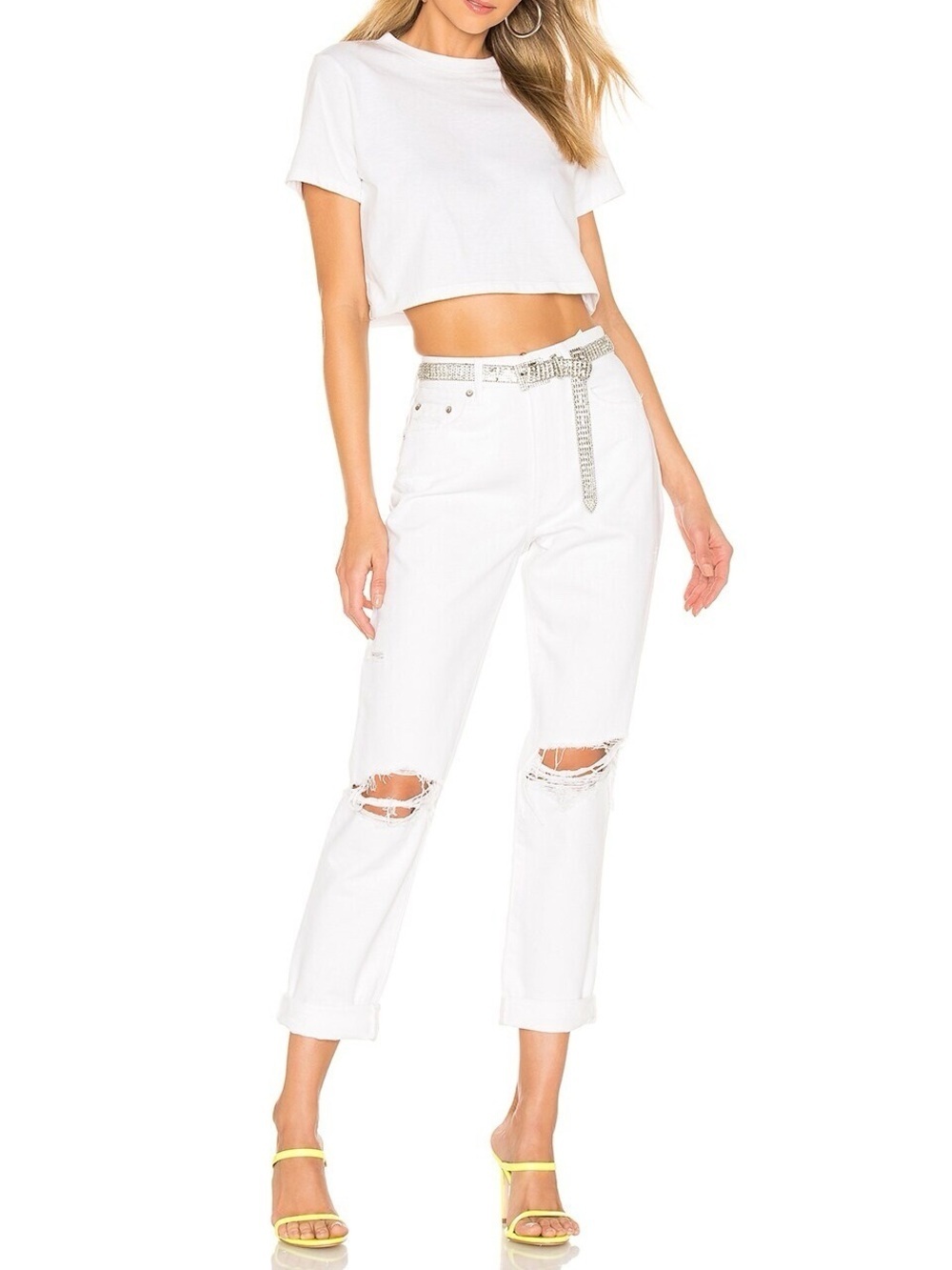Pistola White lies Presley Relaxed Jeans Distressed Size 27 Revolve Denim